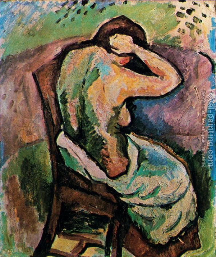 Georges Braque : Desnudo sentado visto dees paldas